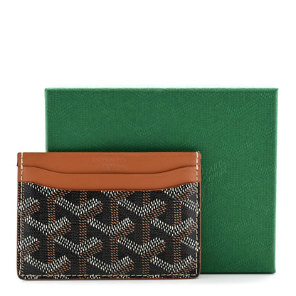 Goyard Goyardine Saint Sulpice Card Holder Black Gold 9 of 9