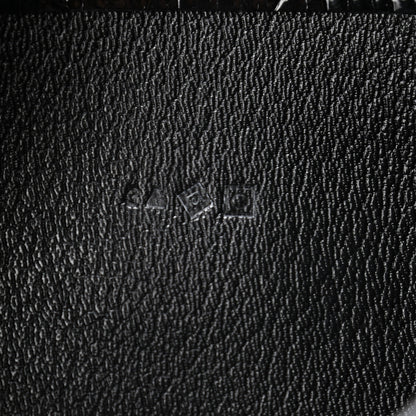 Hermes Shiny Alligator Constance Long Wallet Black 7 of 8