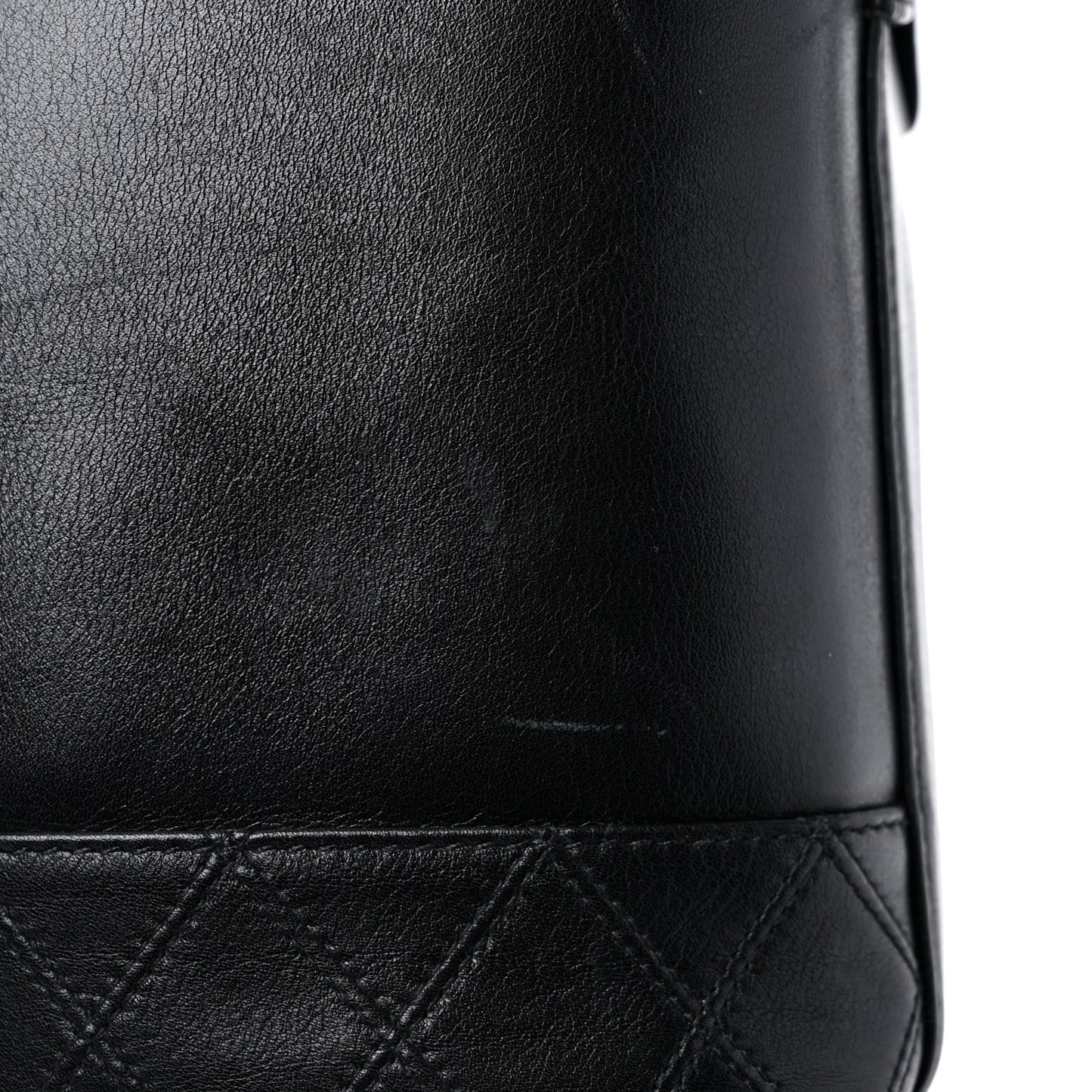 Lambskin Vanity Cosmetic Case Black