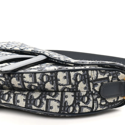 Christian Dior Oblique Saddle Bag Blue 10 of 10