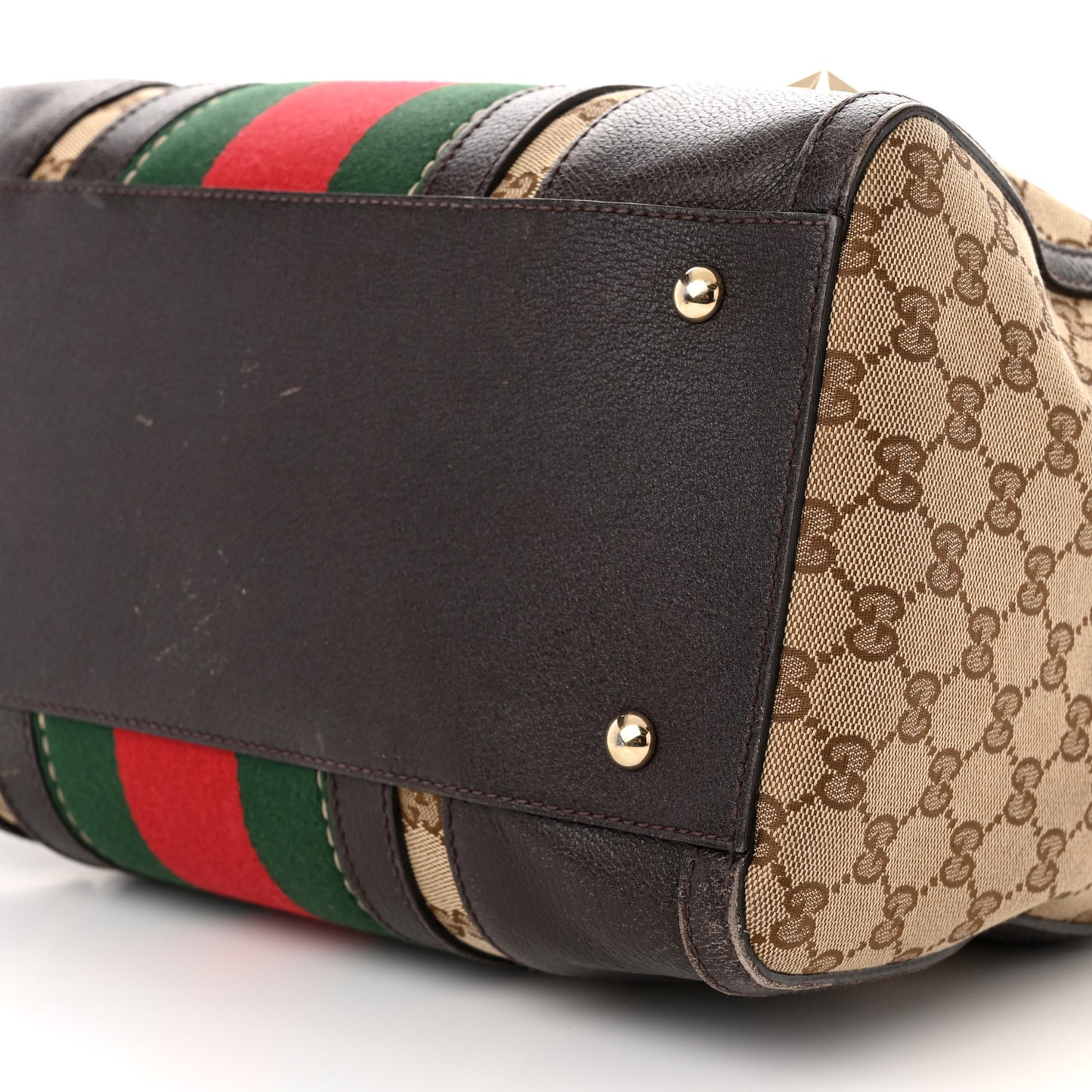 Monogram Vintage Web Medium Webby Bee Boston Dark Brown