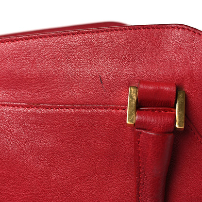 Saint Laurent Calfskin Medium Classic Y Cabas Red 9 of 14