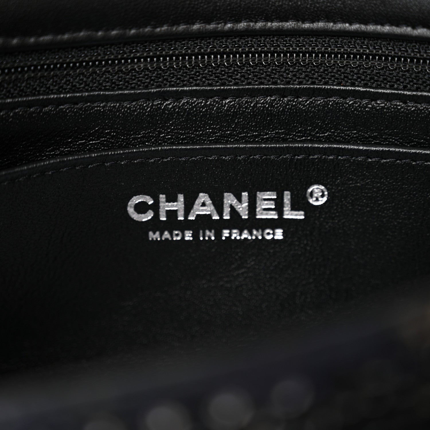 Chanel Sequin Mini Rectangular Single Flap Black Silver 6 of 13