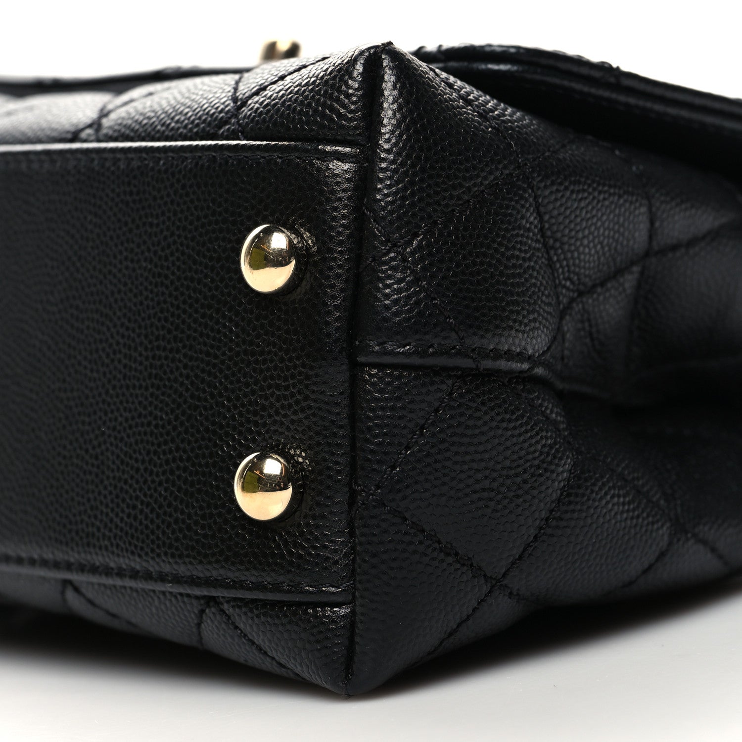 Chanel Caviar Quilted Extra Mini Coco Handle Flap Black 9 of 10
