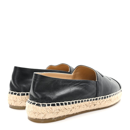 Chanel Lambskin CC Espadrilles 39 Black 5 of 11