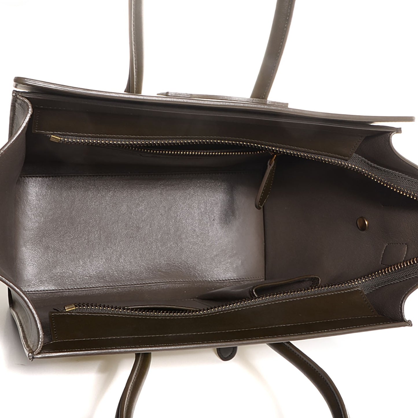 Nubuck Smooth Calfskin Mini Tri-Color Luggage Chartreuse