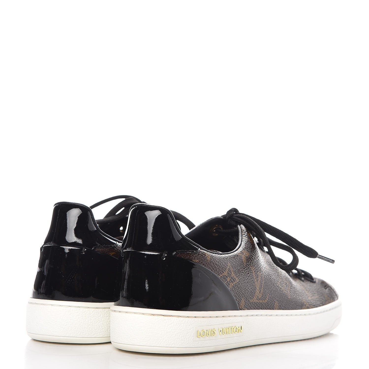 Louis Vuitton Patent Monogram Frontrow Sneakers 37 4 of 10