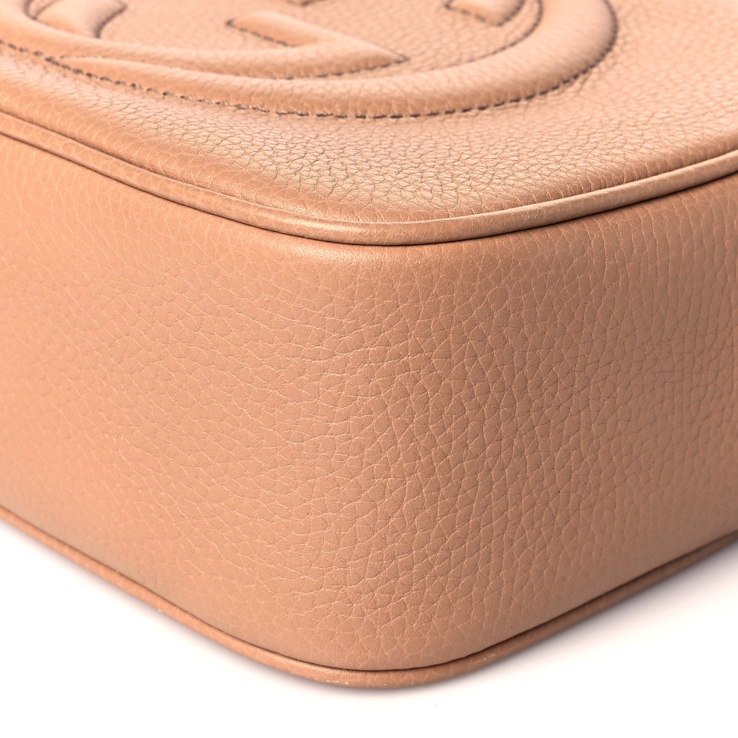 Gucci Pebbled Calfskin Small Soho Disco Bag Camelia 11 of 11