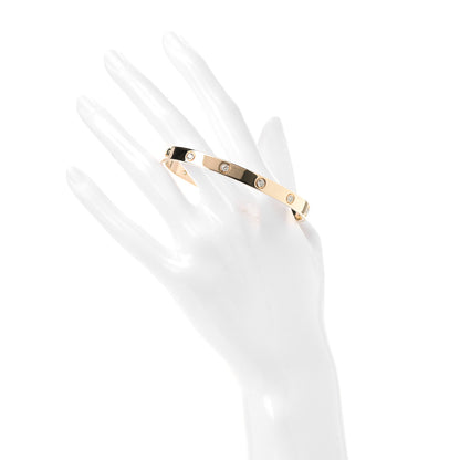 Cartier 18K Yellow Gold 10 Diamond LOVE Bracelet 19 2 of 6