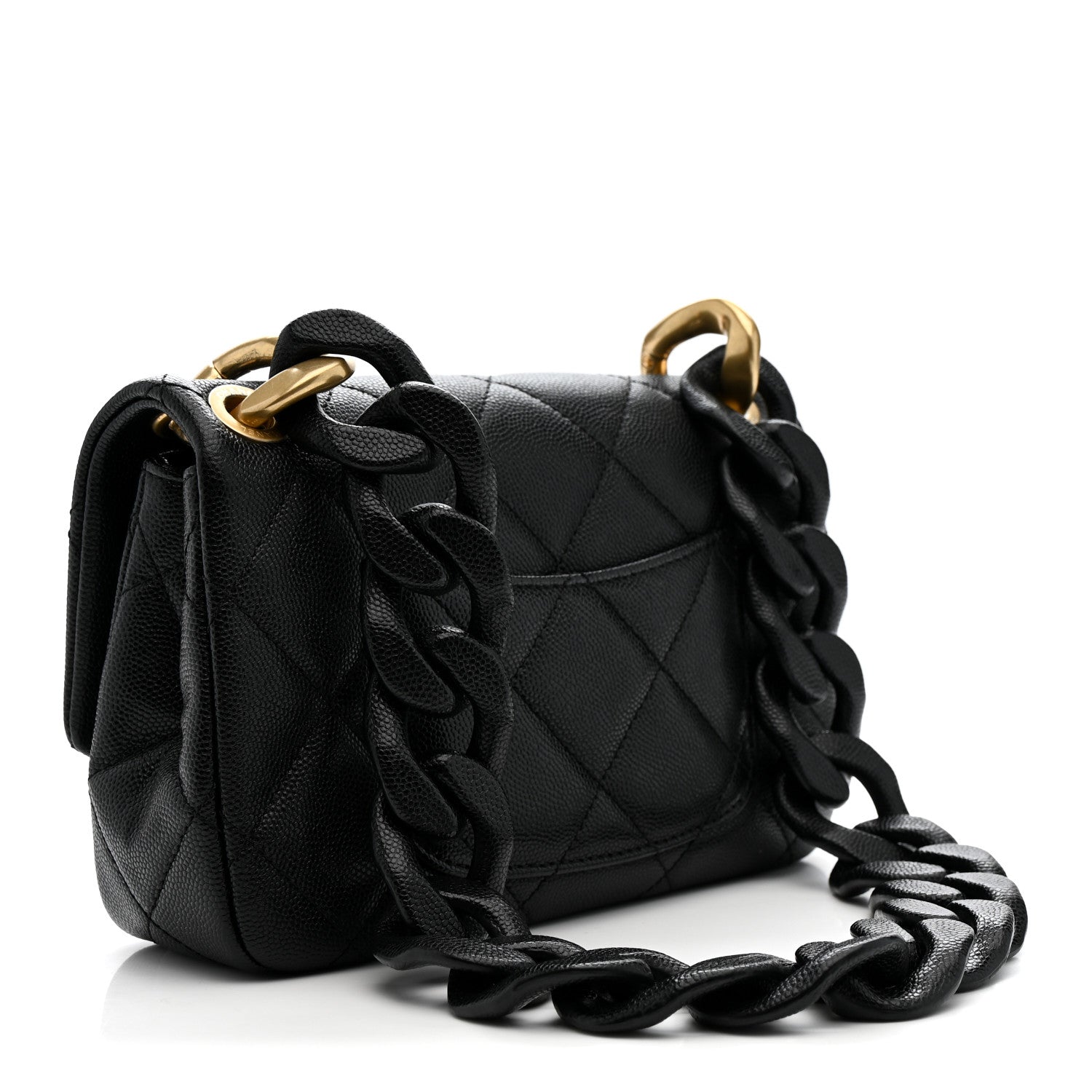 Chanel Caviar Quilted Funky Match Mini Flap Black 3 of 10