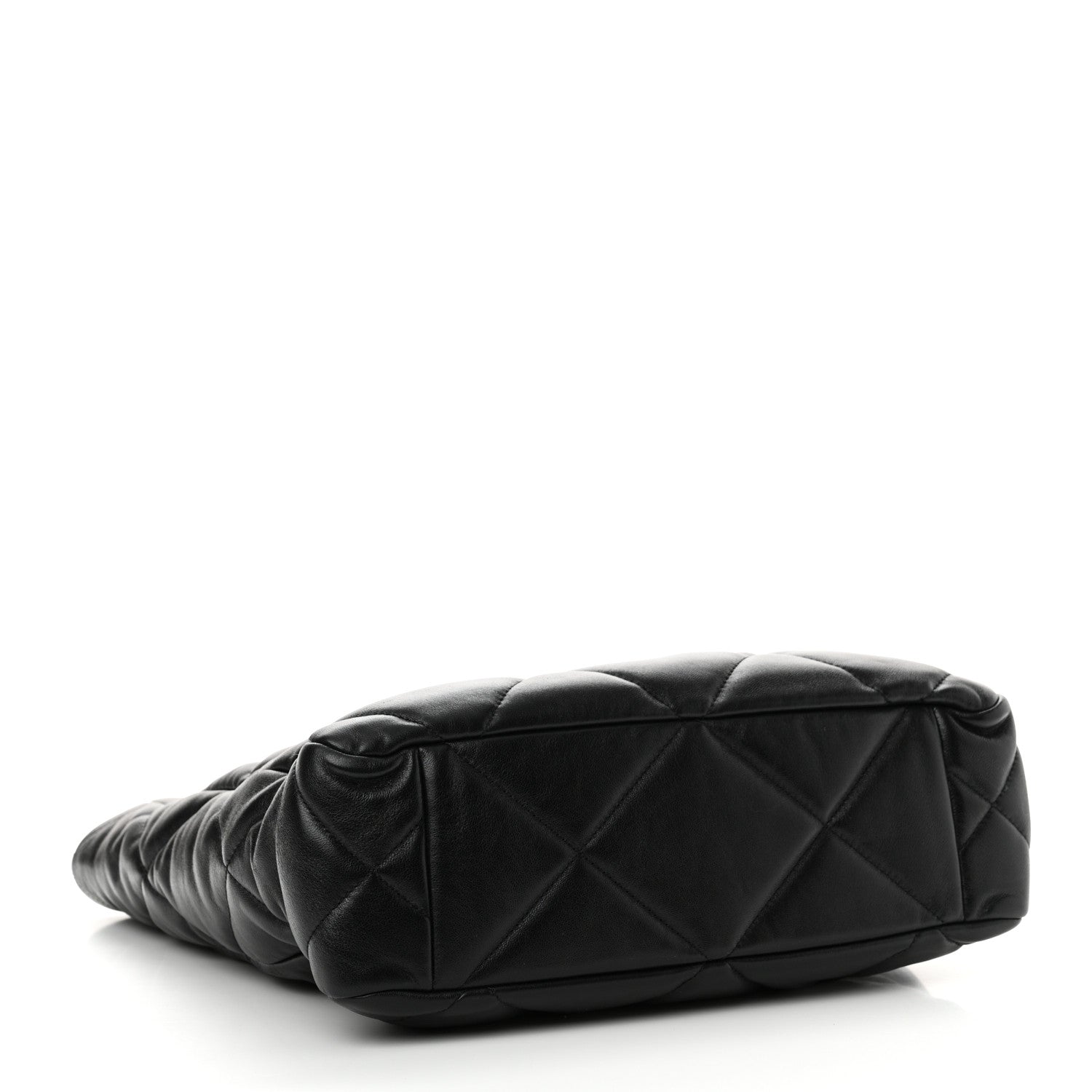 Chanel Lambskin Quilted Chanel 19 Shopping Bag Black 4 of 10