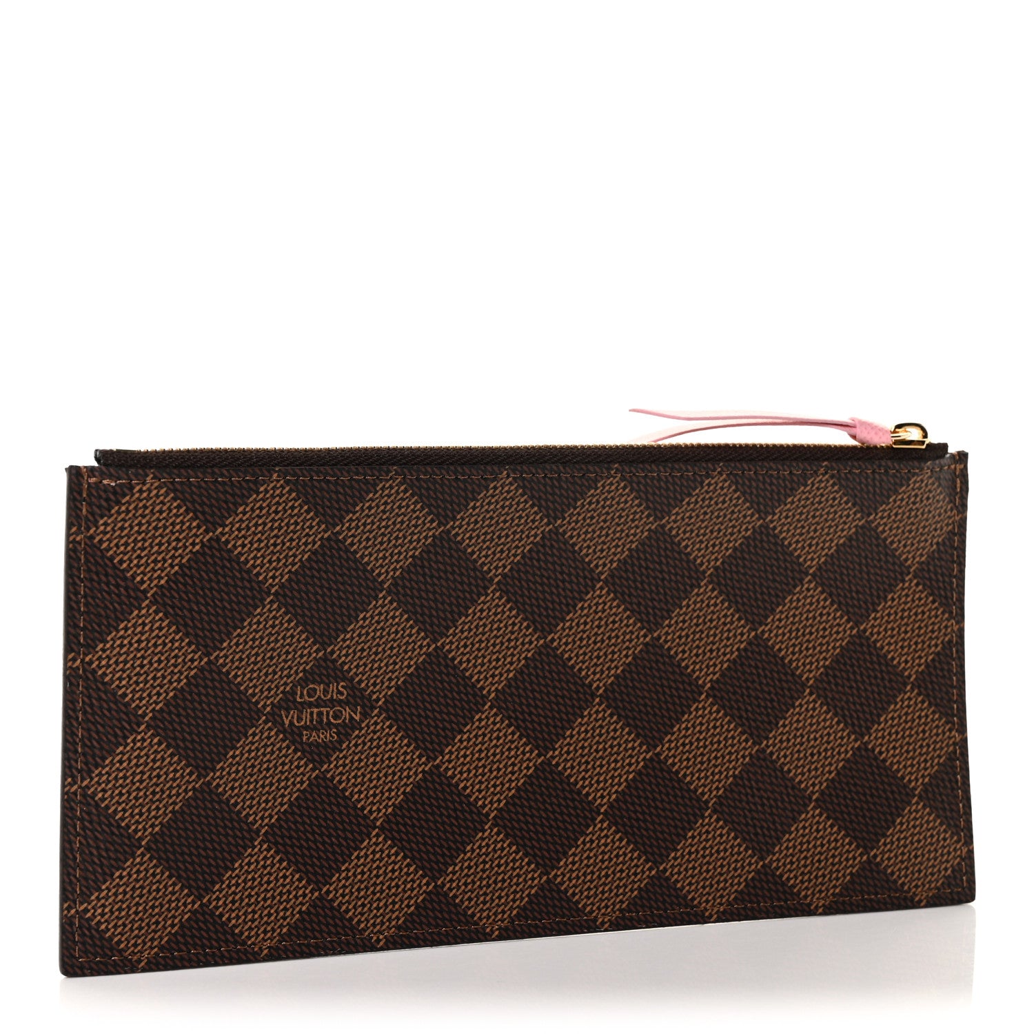 Louis Vuitton Damier Ebene Studded Felicie Chain Wallet Zippered Insert 3 of 7