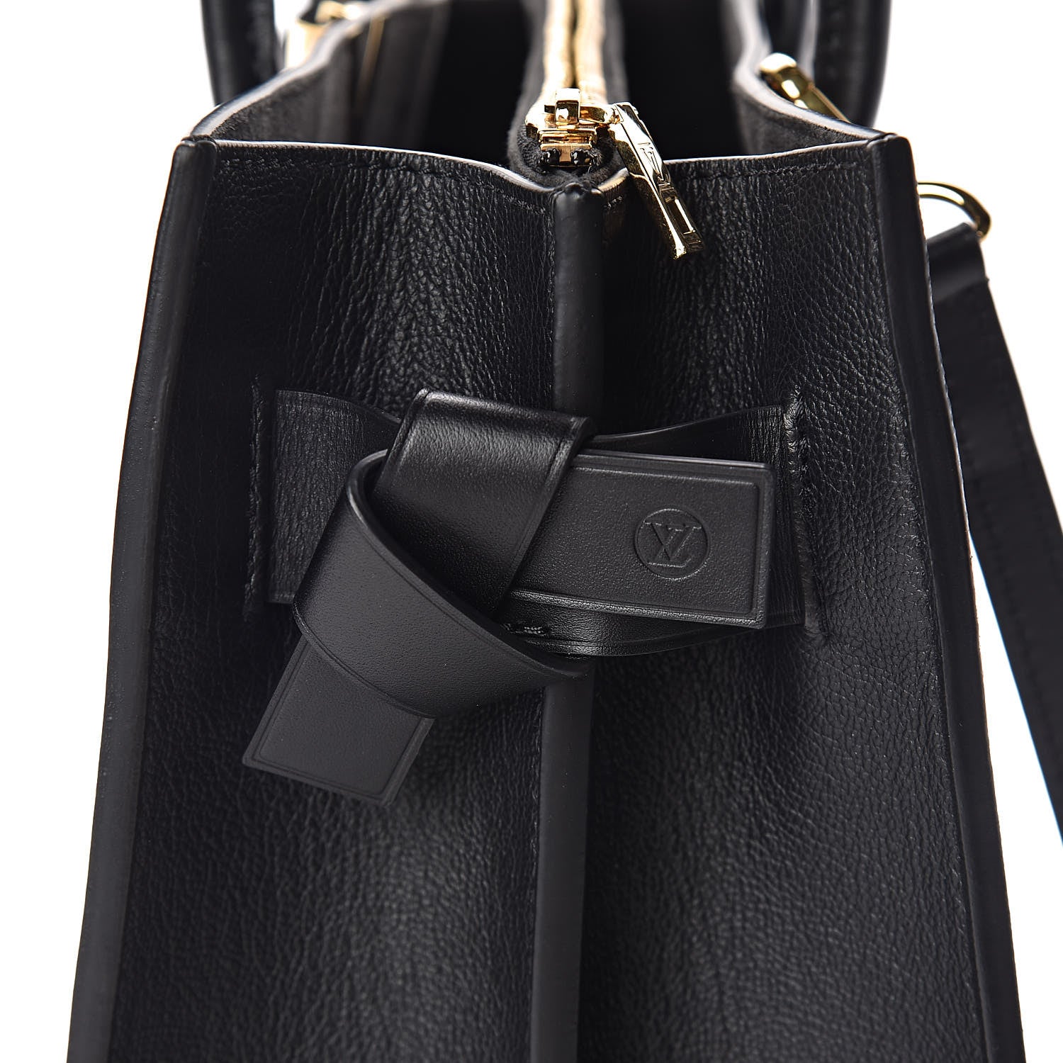 Louis Vuitton Monogram Cuir Plume Very Tote GM Black 7 of 10