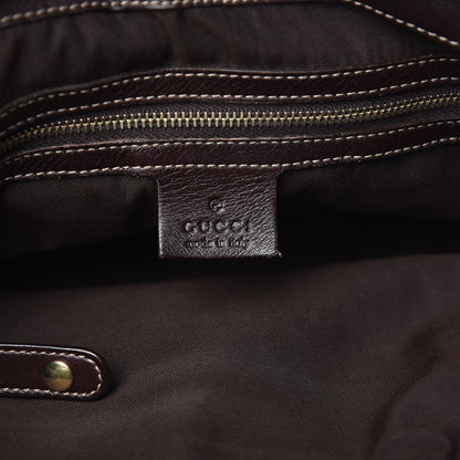 Gucci Calfskin Medium Britt Tote Dark Brown 6 of 16