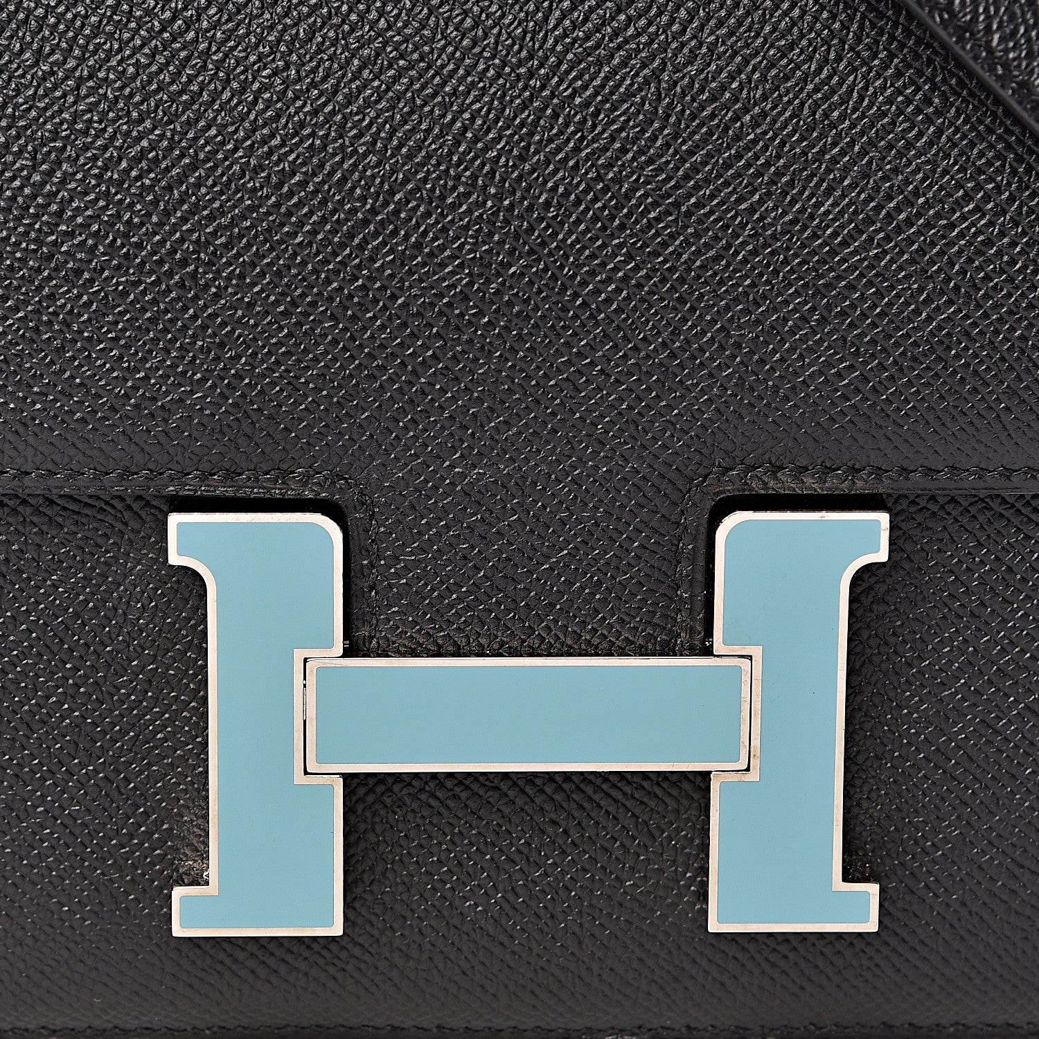 Hermes Epsom Enamel Constance 24 Black Bleu Saint Cyr 8 of 27