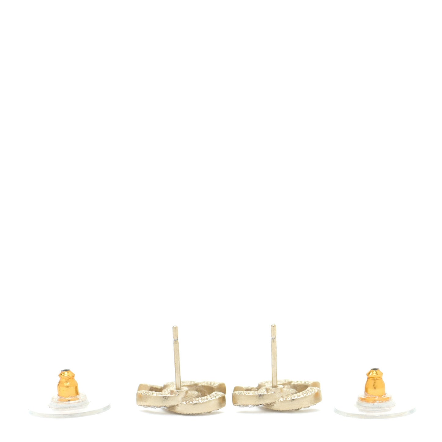 Crystal CC Earrings Gold