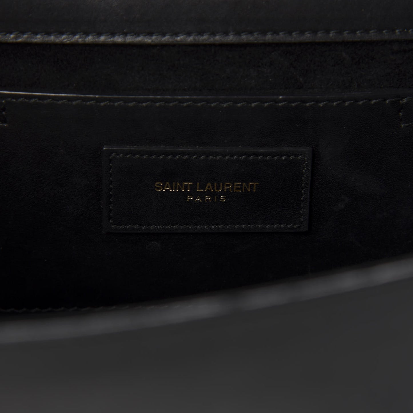 Smooth Calfskin Medium Classic Monogram Kate Tassel Satchel Black