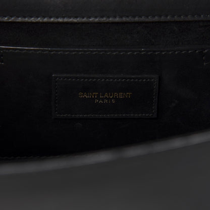 Saint Laurent Smooth Calfskin Medium Classic Monogram Kate Tassel Satchel Black 10 of 11