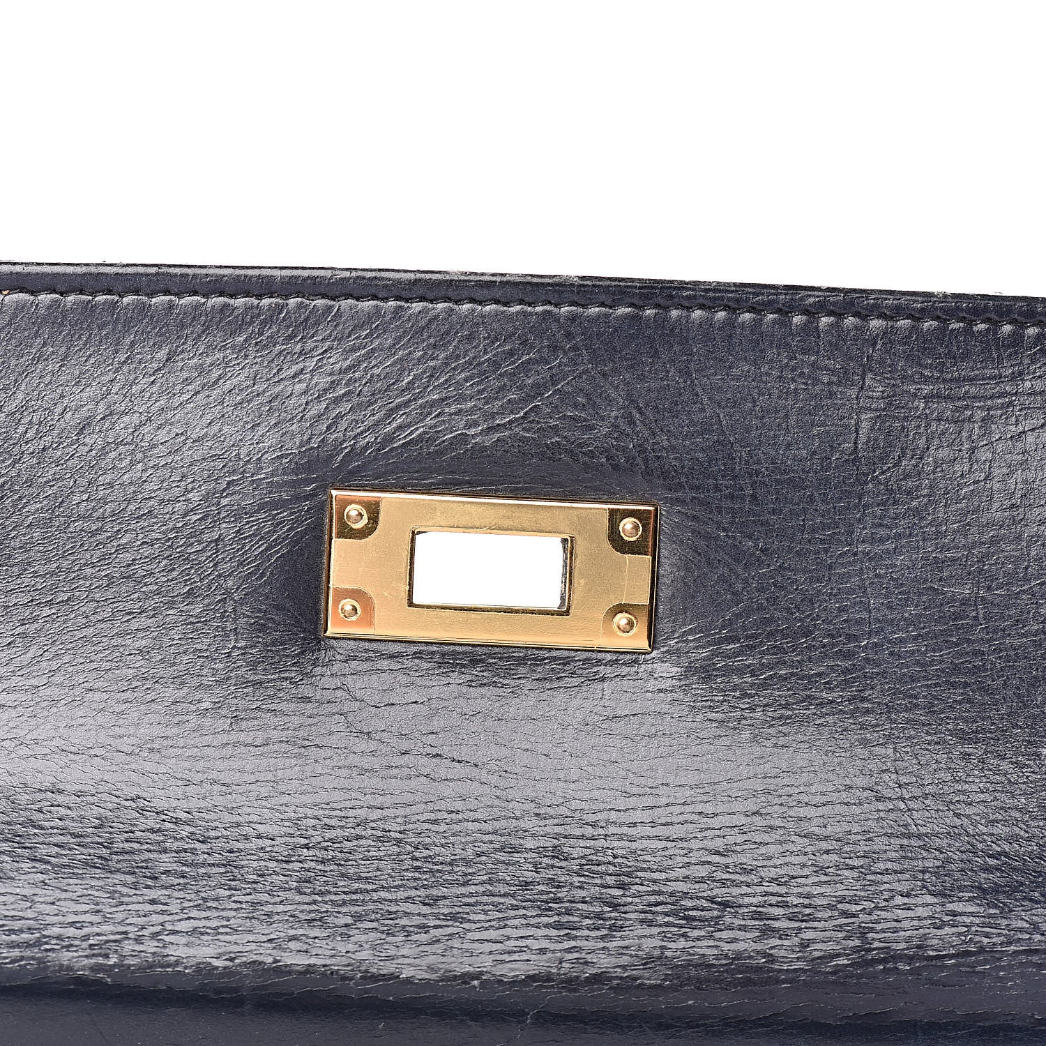 Hermes Box Kelly Retourne 32 Bleu Marine 17 of 33