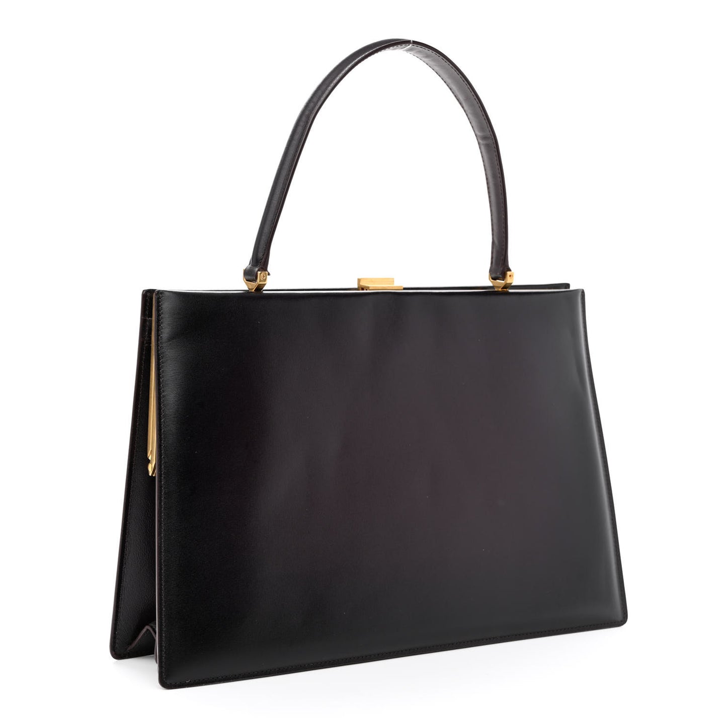 Patina Box Calfskin Medium Clasp Bag Velvet