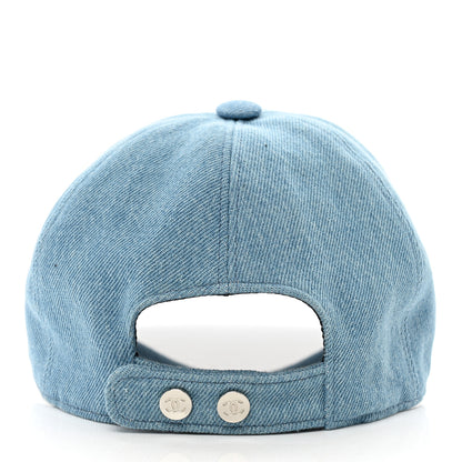 Chanel Denim Cap Hat Blue 5 of 8