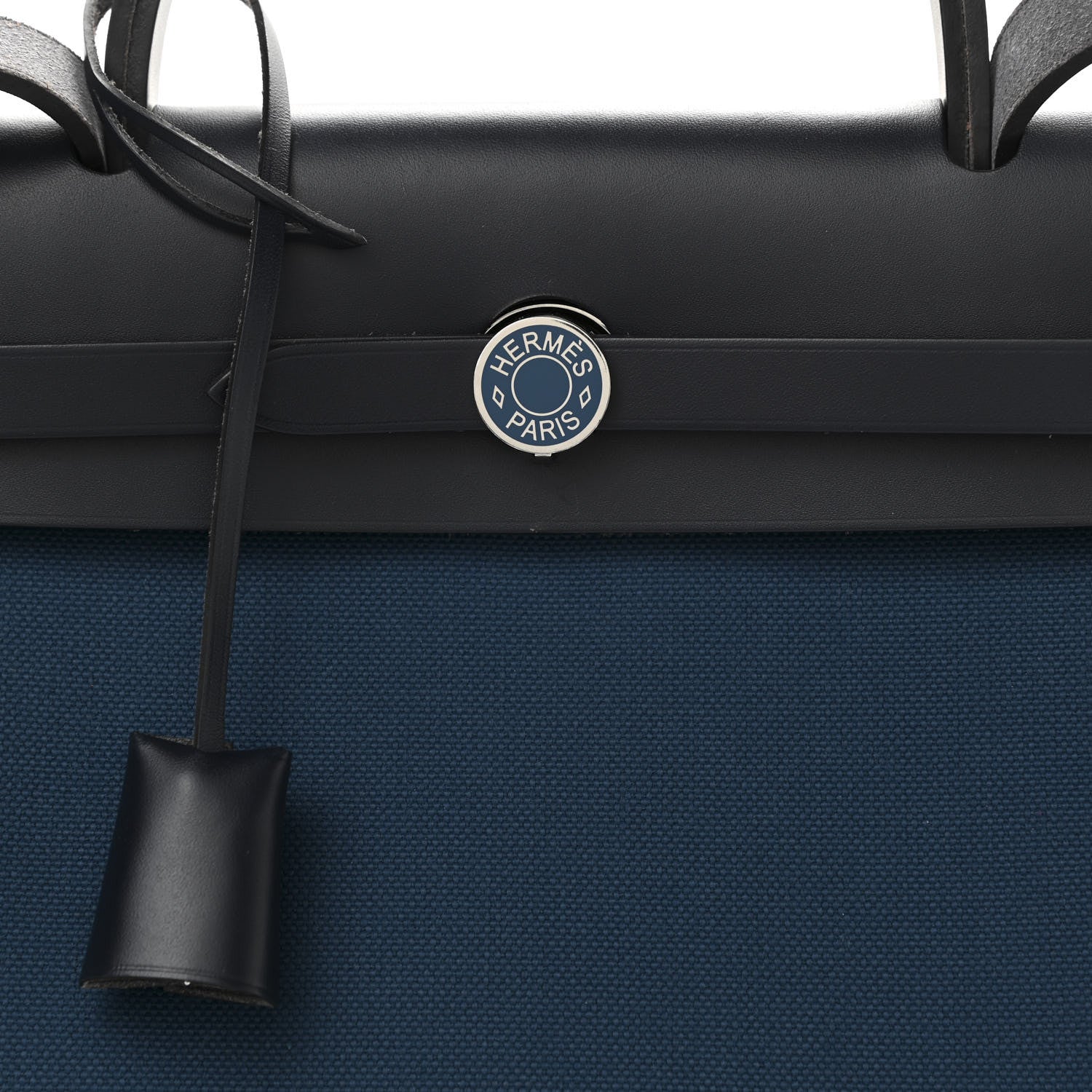 Hermes Military Toile Vache Hunter Herbag Zip PM 31 Deep Blue Indigo 9 of 18