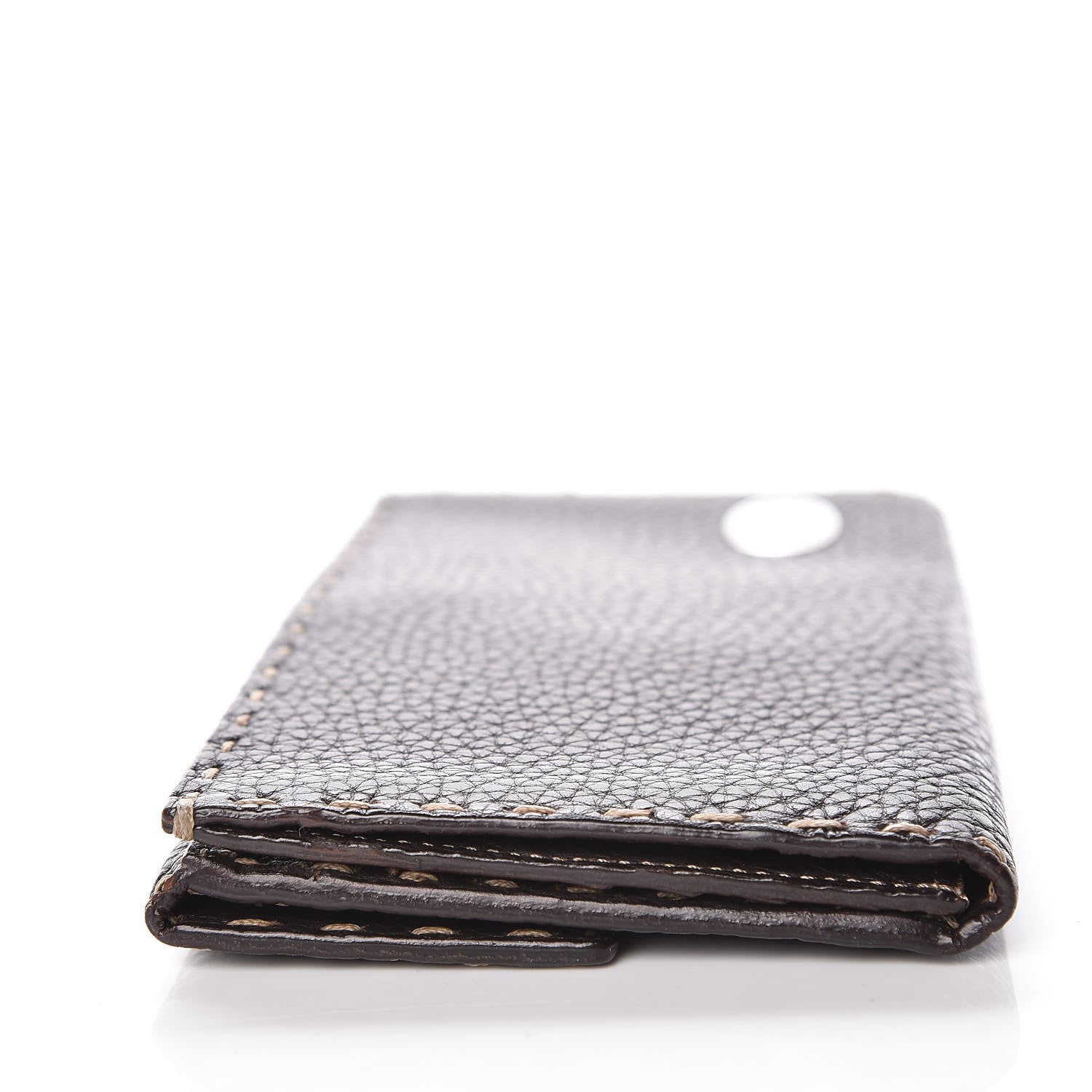 Fendi Cuoio Romano Selleria Bi-Fold Wallet Testa di Moro 9 of 9