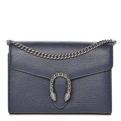 Gucci Dollar Calfskin Crystal Mini Dionysus Chain WalletCalfskin Mini Dionysus Chain Wallet Blue Agata Black Diamond 1 of 11