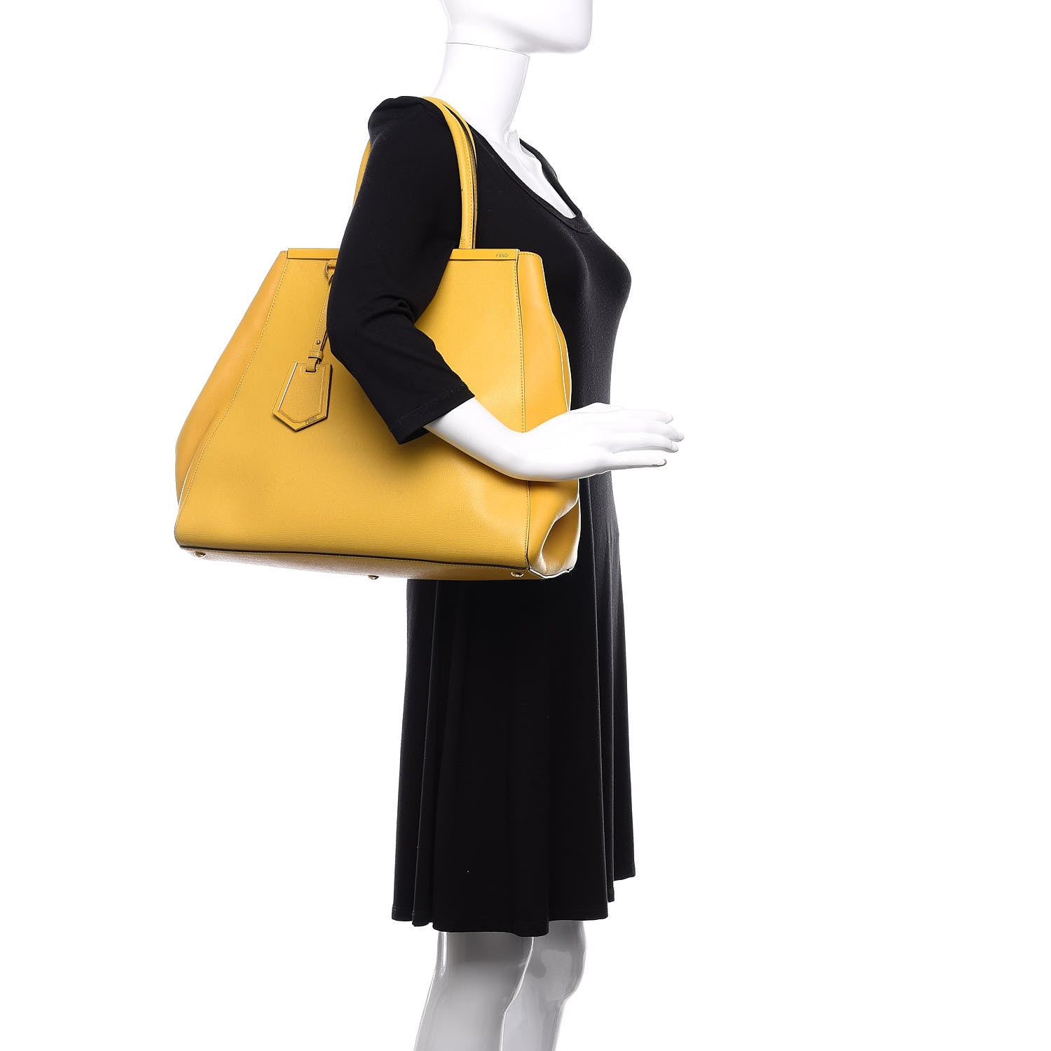 Fendi Vitello Elite Large 2Jours Tote Cedro 2 of 15