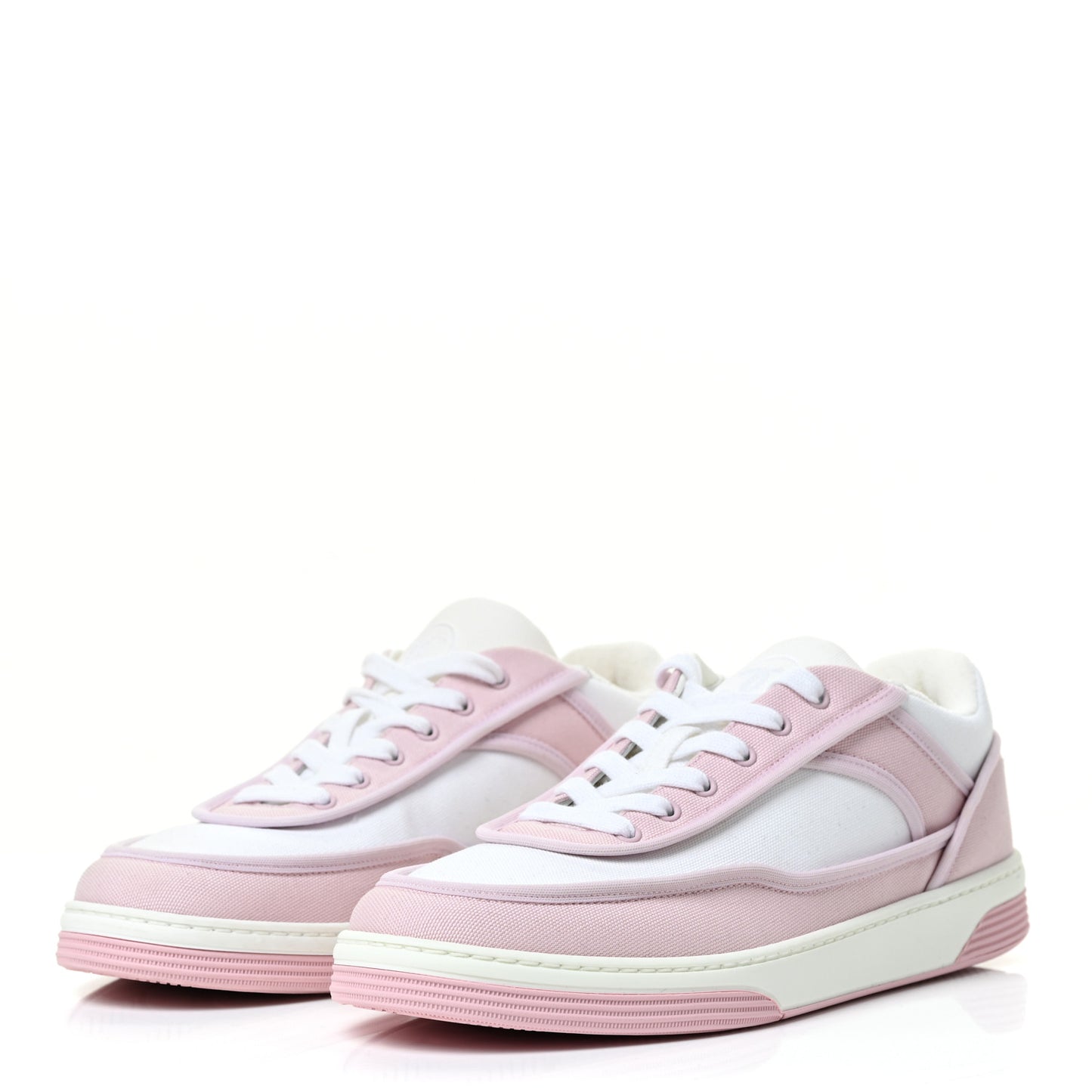 Fabric Womens Logo Sneakers 38 Light Pink