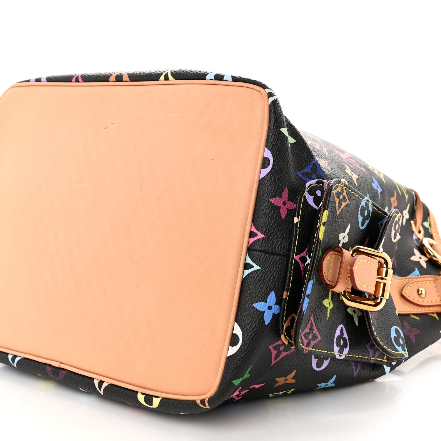 Louis Vuitton Monogram Multicolor Petit Noe Black 9 of 10