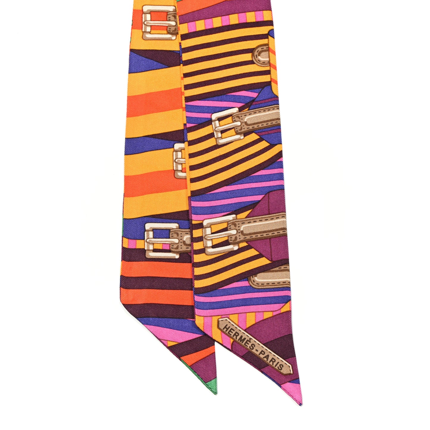 Silk Sangles En Zigzag Twilly