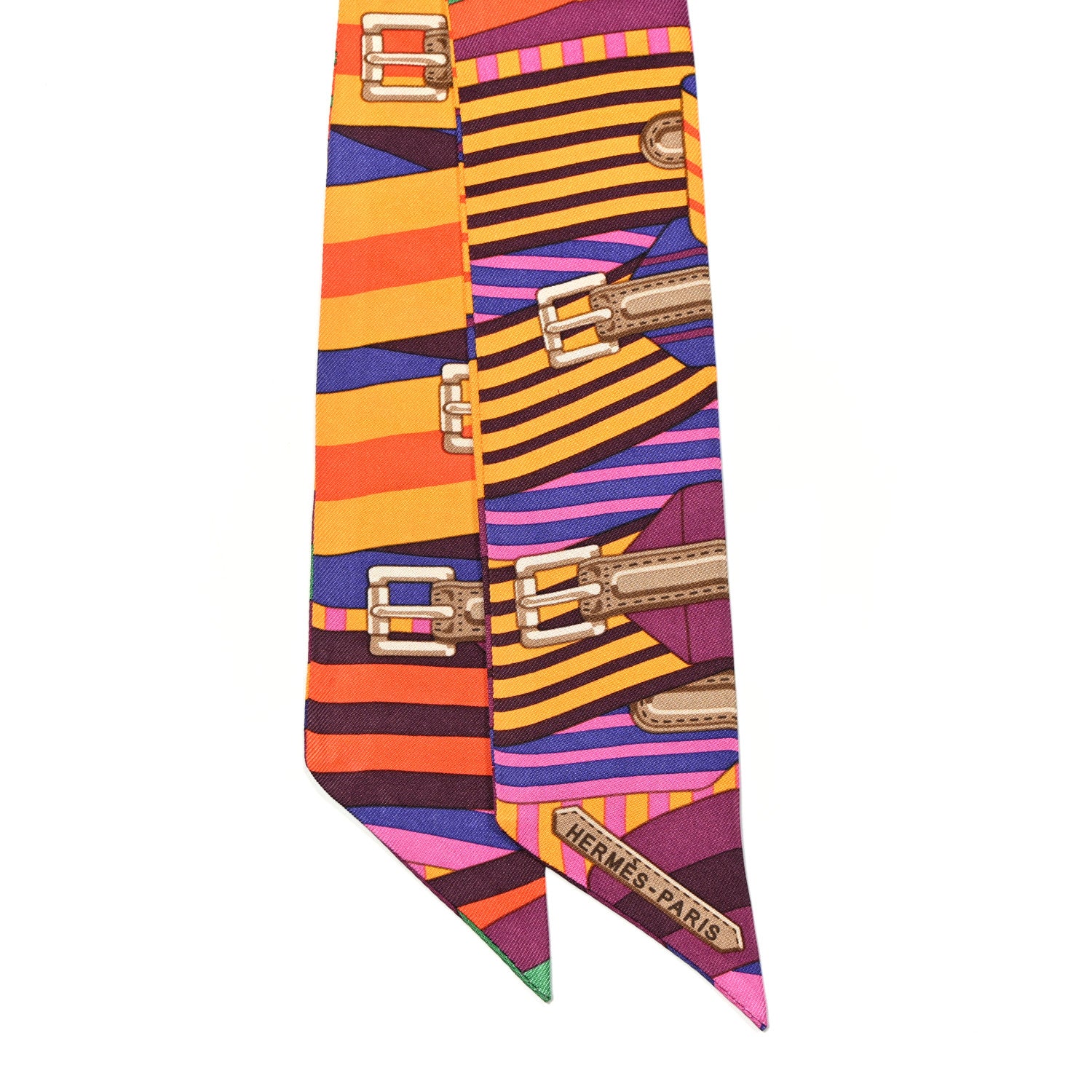 Hermes Silk Sangles En Zigzag Twilly 2 of 4