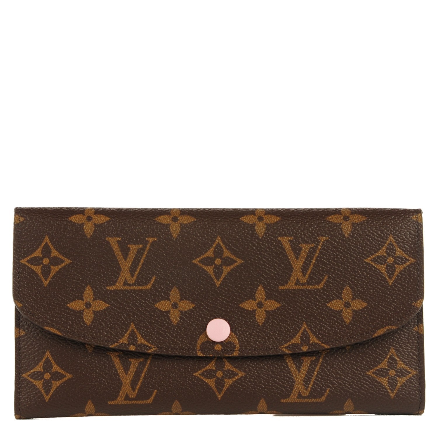 Louis Vuitton Monogram Emilie Wallet Rose Ballerine 1 of 7
