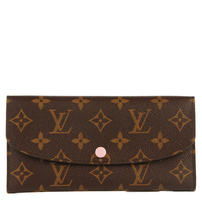 Louis Vuitton Monogram Emilie Wallet Rose Ballerine 1 of 7