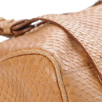Mulberry Silky Snake Print Oversized Alexa Deer Brown 9 of 14