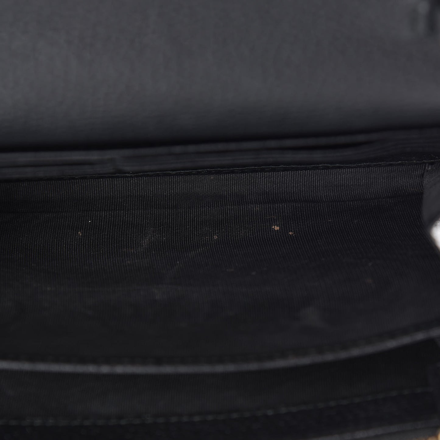 Calfskin GG Marmont Chain Wallet Black