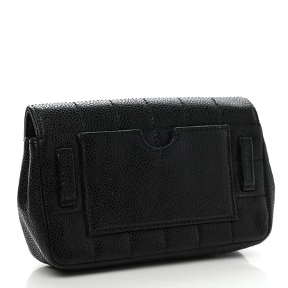 Chanel Caviar Square Stitched Belt Bag Black 3 of 8