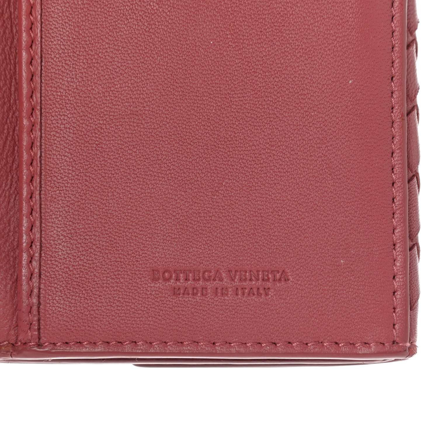 Bottega Veneta Nappa Intrecciato Continental Snap Wallet Corallo 6 of 15