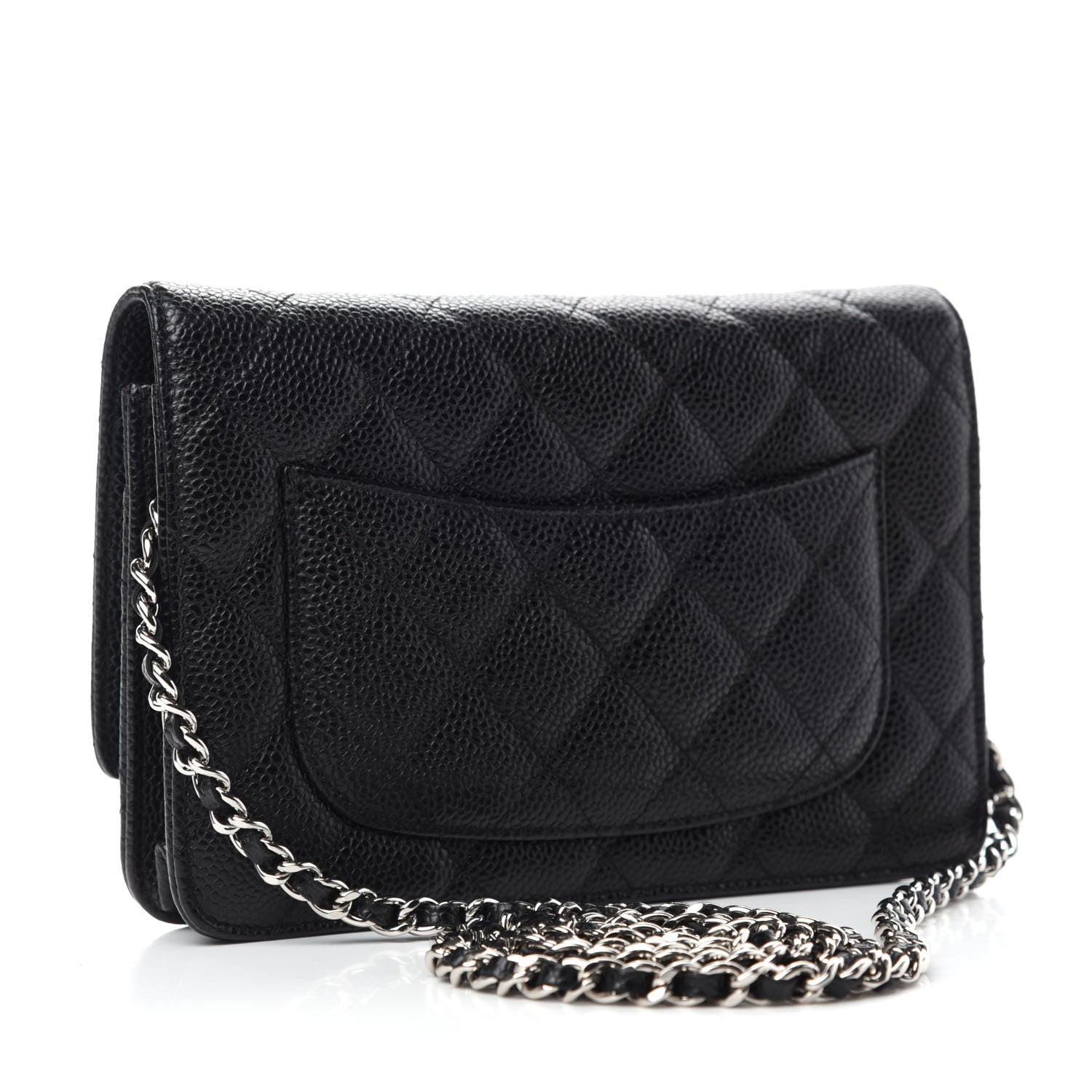 Chanel Caviar Quilted Wallet On Chain WOC Black 3 of 12