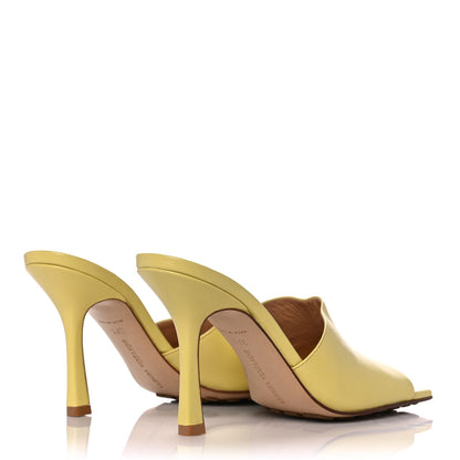 Bottega Veneta Lambskin Stretch Mule Sandals 37.5 Pear 4 of 10