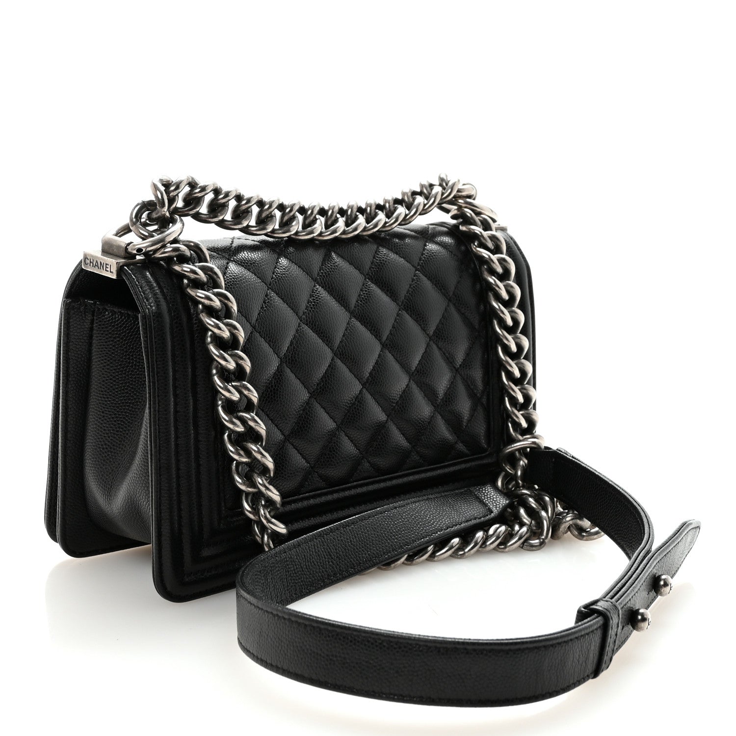 Chanel Caviar Quilted Small Boy Flap Black 3 of 10
