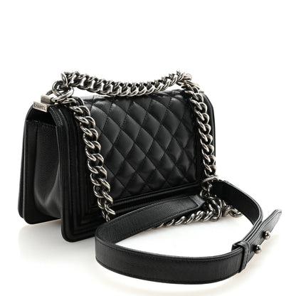 Chanel Caviar Quilted Small Boy Flap Black 3 of 10