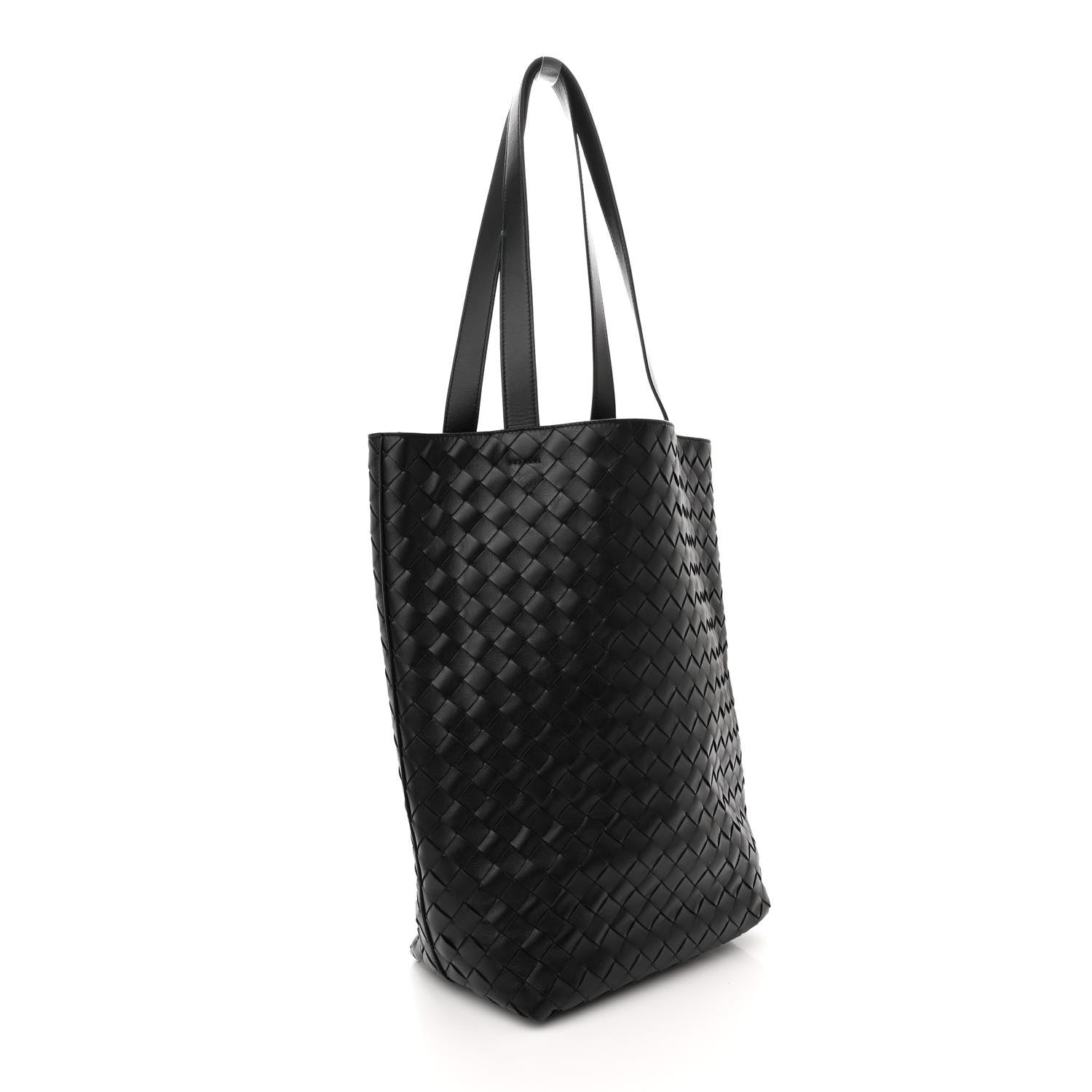 Bottega Veneta Calfskin Intrecciato Small Tote Bag Black 4 of 11