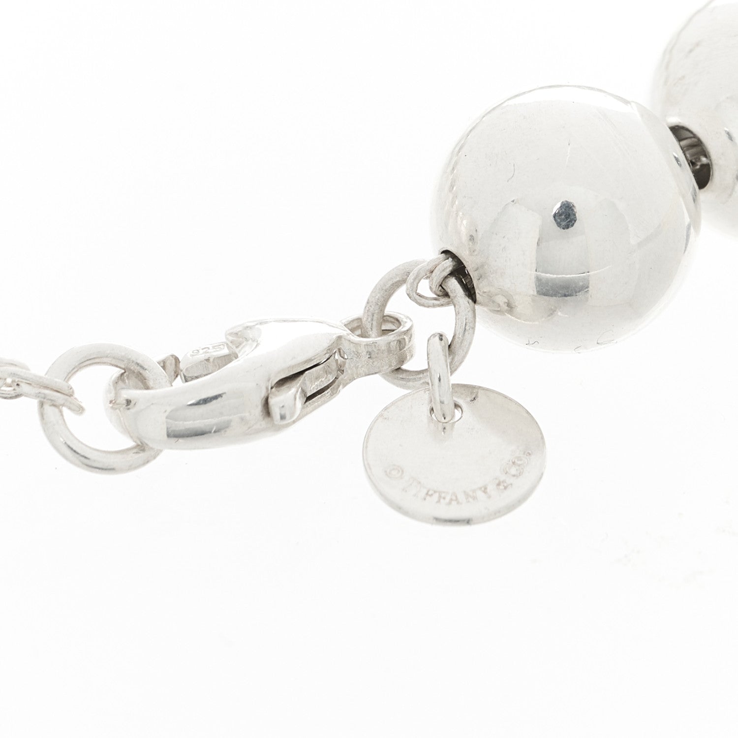 Tiffany Sterling Silver 10mm Hardwear Ball Bracelet 3 of 5