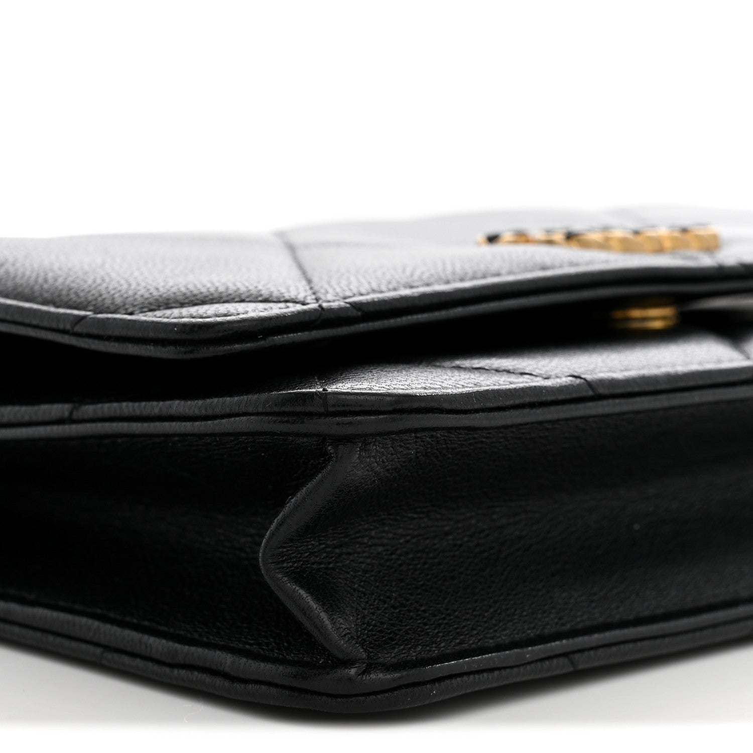Chanel Lambskin Quilted Chanel 19 Wallet On Chain WOC Black 8 of 10
