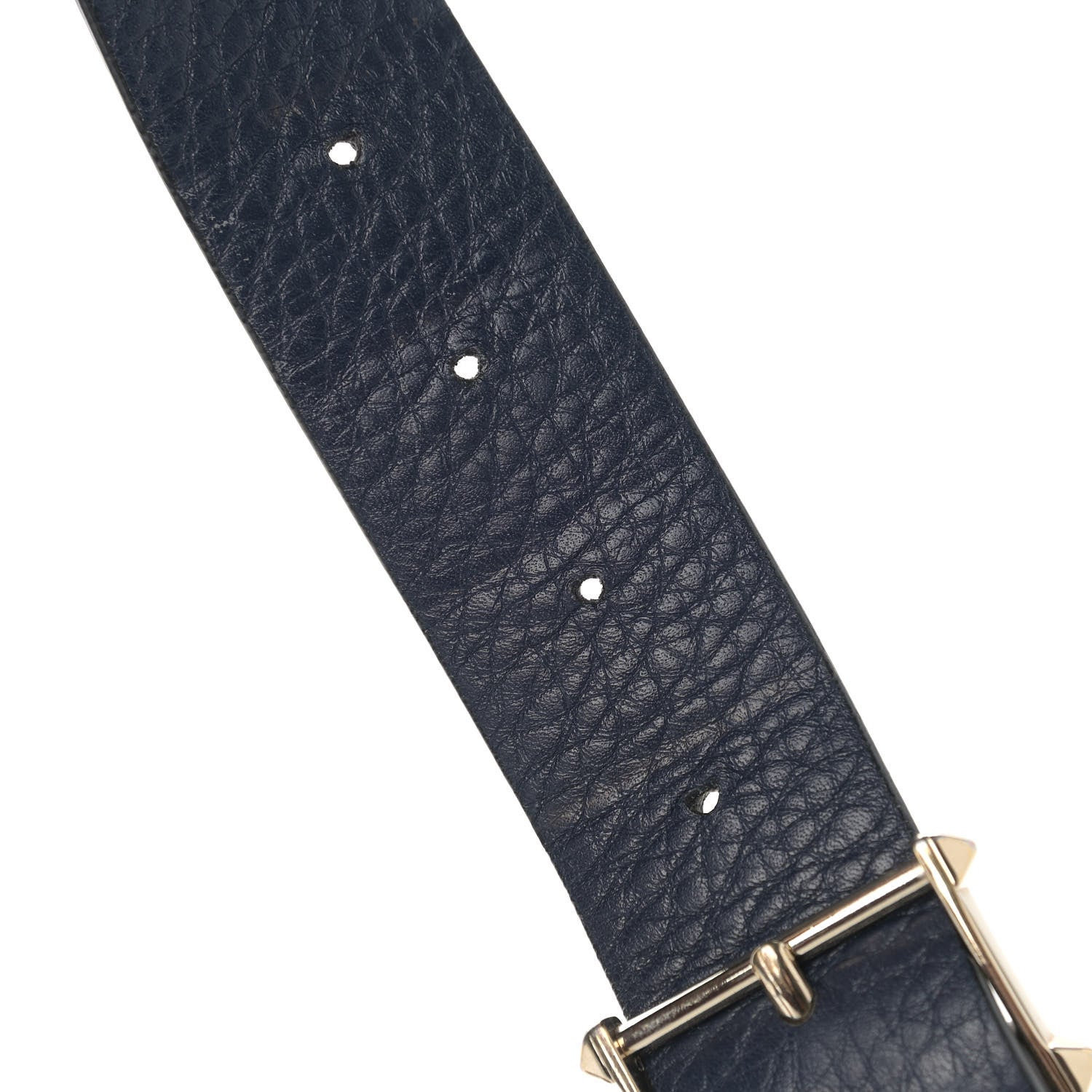 Valentino Garavani Pebbled Calfskin Mini Rockstud Flip-Lock Messenger Bag Marine 18 of 19
