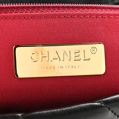 Chanel Lambskin Quilted Medium Chanel 19 Flap Black 6 of 9