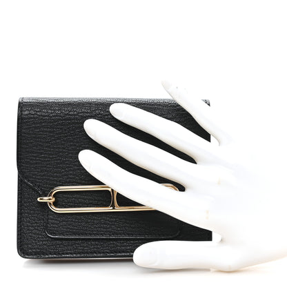 Hermes Chevre Mysore Roulis Slim Wallet Black 2 of 7