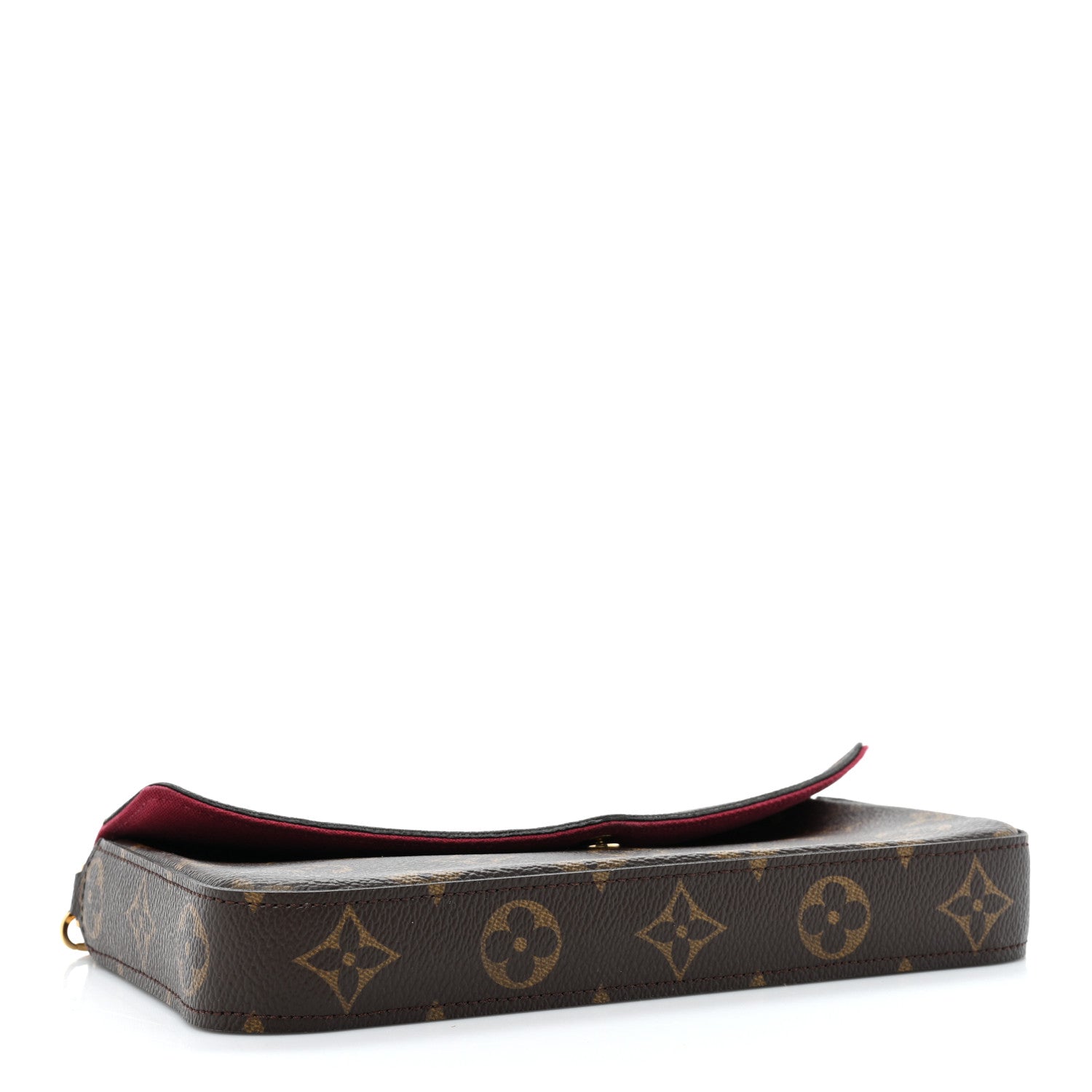 Louis Vuitton Monogram Pochette Felicie Chain Wallet Fuchsia 4 of 14